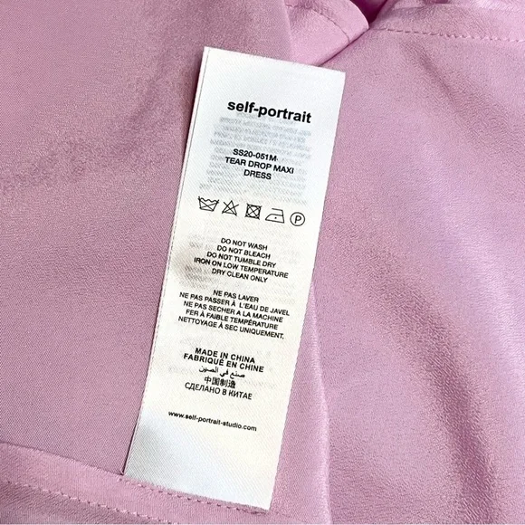 NWT SELF PORTRAIT Lilac Crochet Mesh Lace Tiered Ruffle Fairycore Maxi Dress 6 - Picture 16 of 16